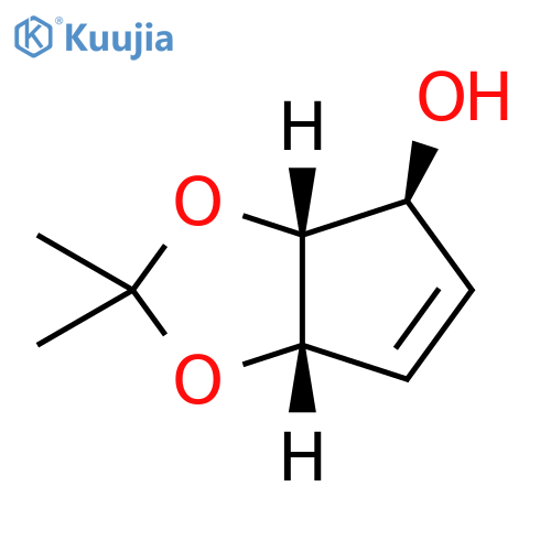 (3aR,4S,6aS)-2,2-dimethyl-2H,3aH,4H,6aH-cyclopenta[d][1,3]dioxol-4-ol structure