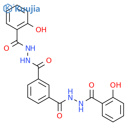 1,3-Benzenedicarboxylic acid, bis[2-(2-hydroxybenzoyl)hydrazide] structure