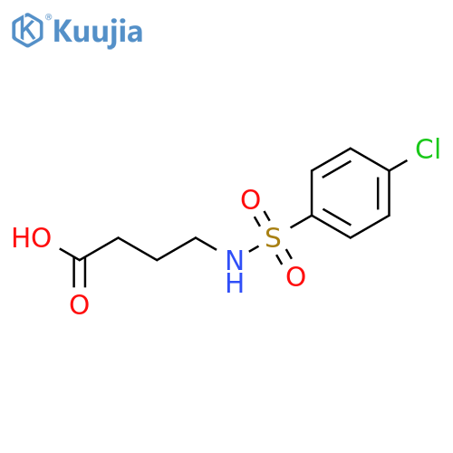 4-(4-chlorobenzenesulfonamido)butanoic acid structure