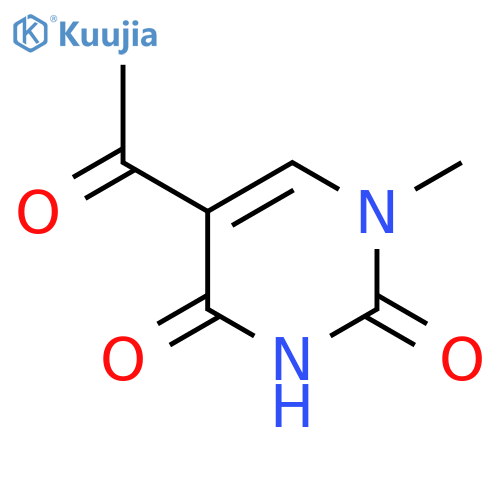 5-acetyl-1-methyl-2,4(1H,3H)-pyrimidinedione structure