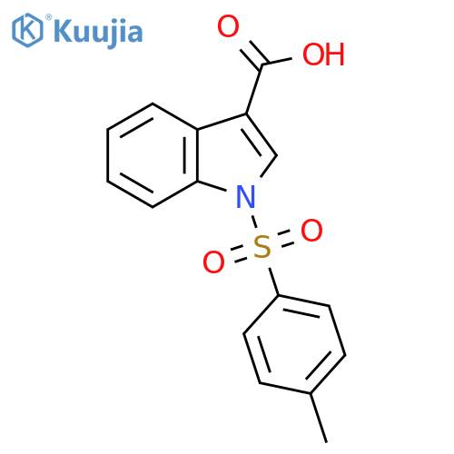 1-[(4-methylphenyl)sulfonyl]-1H-indole-3-carboxylic acid structure