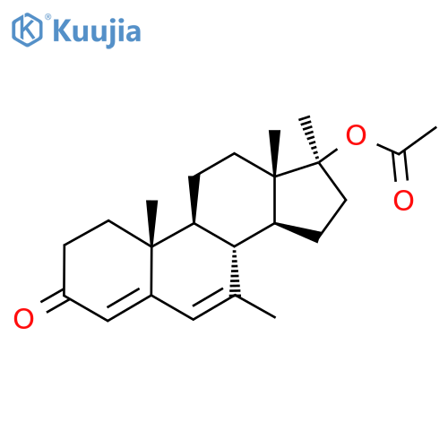 [(8R,9S,10R,13S,14S,17S)-7,10,13,17-Tetramethyl-3-oxo-2,8,9,11,12,14,15,16-octahydro-1H-cyclopenta[a]phenanthren-17-yl] acetate structure
