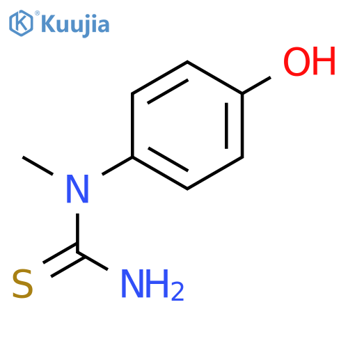 Thiourea, N-(4-hydroxyphenyl)-N-methyl- structure