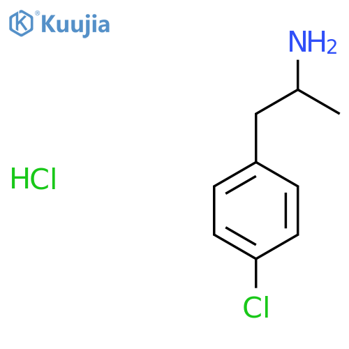 Benzeneethanamine,4-chloro-a-methyl-, hydrochloride (1:1) structure
