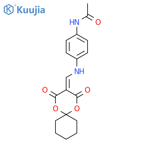 N-{4-({2,4-dioxo-1,5-dioxaspiro5.5undecan-3-ylidene}methyl)aminophenyl}acetamide structure