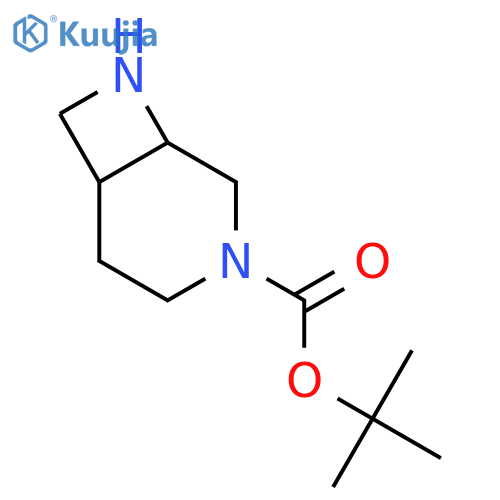 tert-butyl cis-3,8-diazabicyclo[4.2.0]octane-3-carboxylate structure
