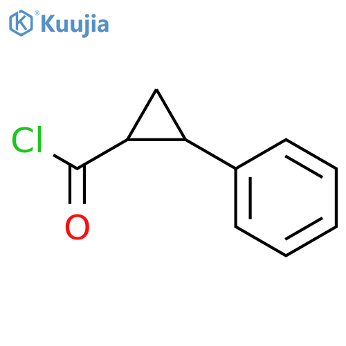 (1R,2R)-2-phenylcyclopropanecarbonyl chloride structure