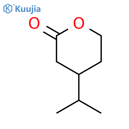 2H-Pyran-2-one, tetrahydro-4-(1-methylethyl)-, (R)- structure