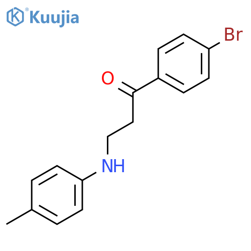 1-(4-Bromophenyl)-3-(p-tolylamino)propan-1-one structure