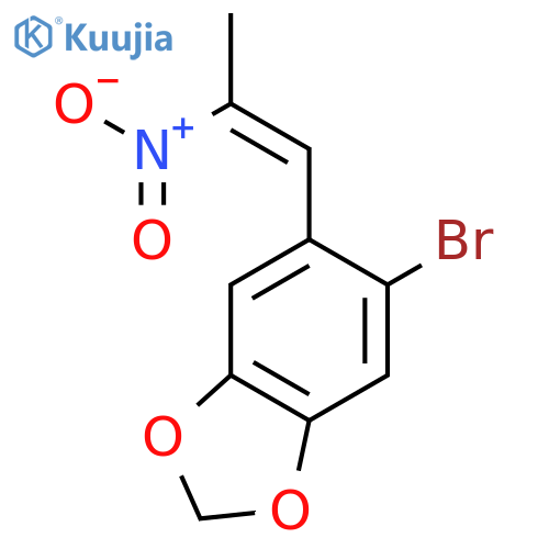 5-Bromo-6-(2-nitro-1-propen-1-yl)-1,3-benzodioxole structure