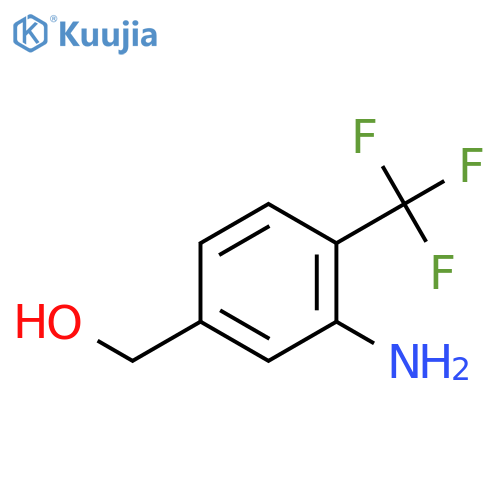 3-amino-4-(trifluoromethyl)phenylmethanol structure