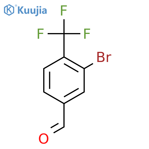 3-Bromo-4-(trifluoromethyl)benzaldehyde structure