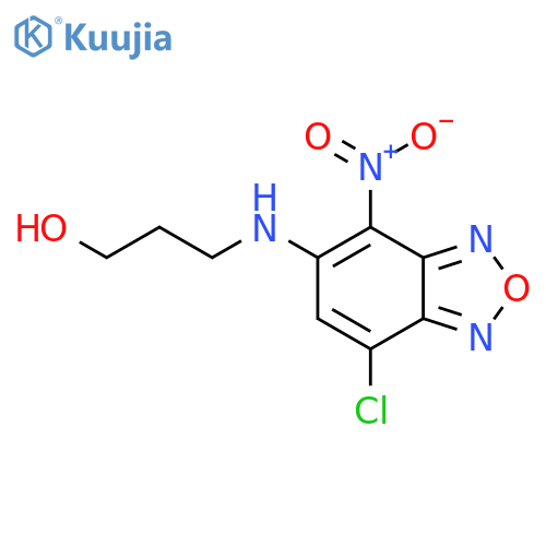 3-(7-Chloro-4-nitro-2,1,3-benzoxadiazol-5-yl)aminopropan-1-ol structure