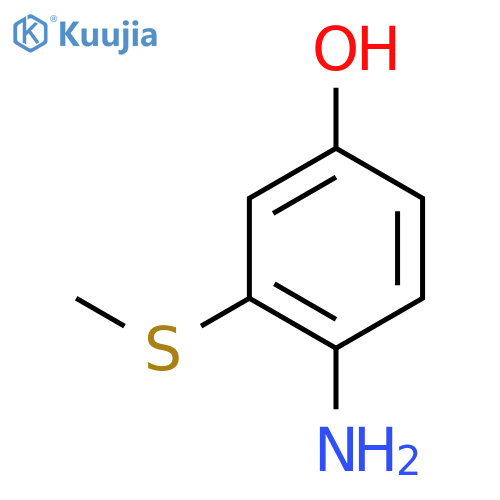 4-amino-3-(methylsulfanyl)phenol structure