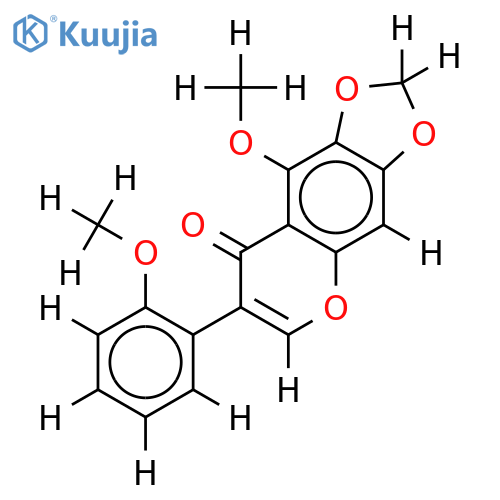 2',5-dimethoxy-6,7-methylenedioxyisoflavone structure