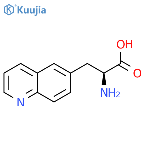 (2S)-2-amino-3-(quinolin-6-yl)propanoic acid structure