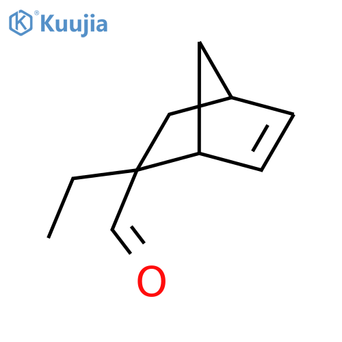 Bicyclo[2.2.1]hept-5-ene-2-carboxaldehyde, 2-ethyl-, (1R,2S,4R)-rel-(+)- (9CI) structure