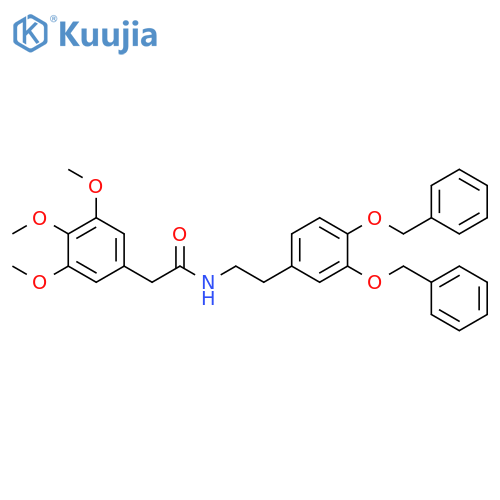 N-2-3,4-Bis(phenylmethoxy)phenylethyl-3,4,5-trimethoxybenzeneacetamide structure