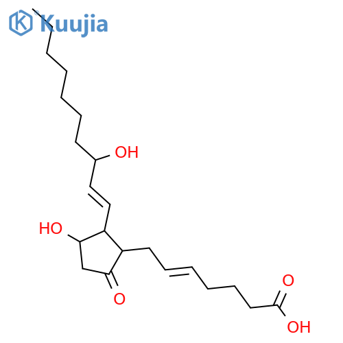 5-Heptenoic acid,7-[3-hydroxy-2-(3-hydroxy-1-decenyl)-5-oxocyclopentyl]-, [1R-[1a(Z),2b(1E,3S*),3a]]- (9CI) structure