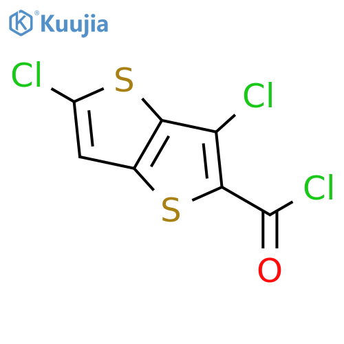 Thieno[3,2-b]thiophene-2-carbonyl chloride, 3,5-dichloro- structure