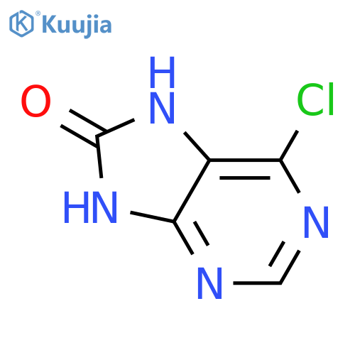 6-Chloro-7H-purin-8(9H)-one structure
