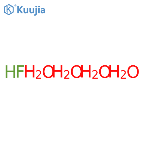 Hydrofluoric acid, tetrahydrate structure