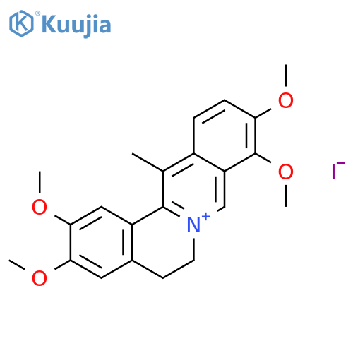 2,3,9,10-tetramethoxy-13-methyl-5,6-dihydroisoquino[3,2-a]isoquinolinium iodide structure