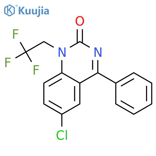 2(1H)-Quinazolinone,6-chloro-4-phenyl-1-(2,2,2-trifluoroethyl)- structure