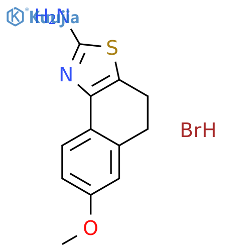7-Methoxy-4，5-dihydronaphtho[1，2-d][1，3]thiazol-2-amine hydrobromide structure