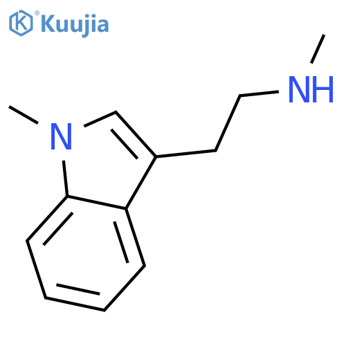 methyl2-(1-methyl-1H-indol-3-yl)ethylamine structure