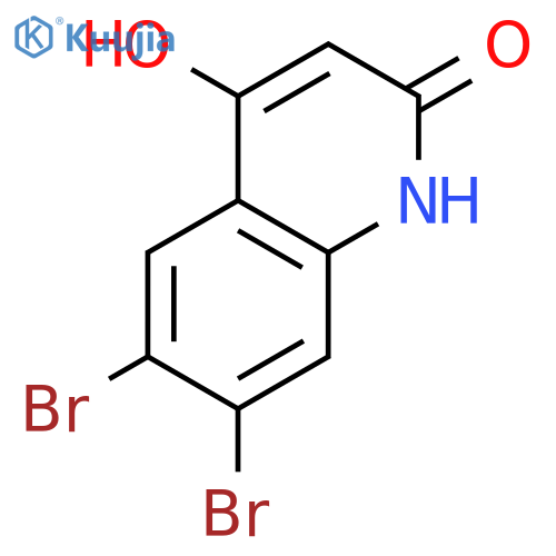 2(1H)-Quinolinone, 6,7-dibromo-4-hydroxy- structure