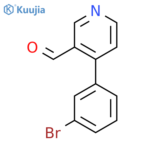 4-(3-Bromophenyl)-3-pyridinecarboxaldehyde structure