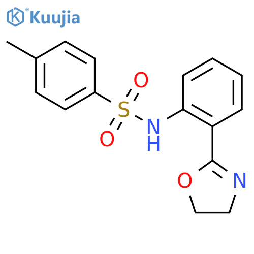 Benzenesulfonamide, N-[2-(4,5-dihydro-2-oxazolyl)phenyl]-4-methyl- structure