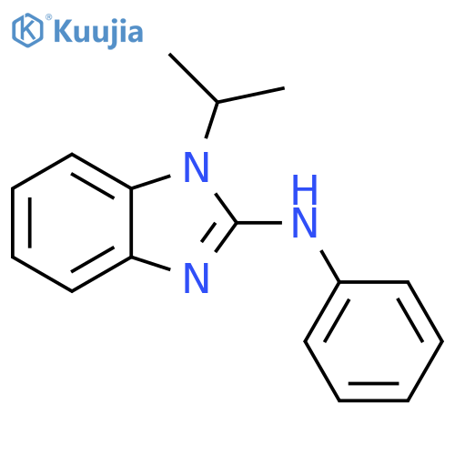N-phenyl-1-(propan-2-yl)-1H-1,3-benzodiazol-2-amine structure