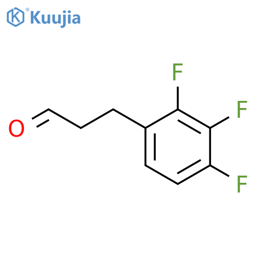 3-(2,3,4-trifluorophenyl)propanal structure