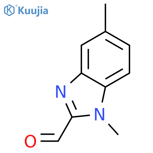 1,5-dimethyl-1H-1,3-benzodiazole-2-carbaldehyde structure