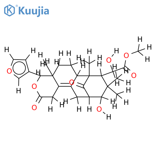 (R)-((4aR)-4c-[3]furyl-10t-hydroxy-4a,7,9,9-tetramethyl-2,13-dioxo-(4ar,6ac)-1,4,4a,5,6,6a,7,8,9,10,11,12-dodecahydro-2H-7c,11c-methano-cyclooct[f]isochromen-8c-yl)-acetic acid methyl ester structure