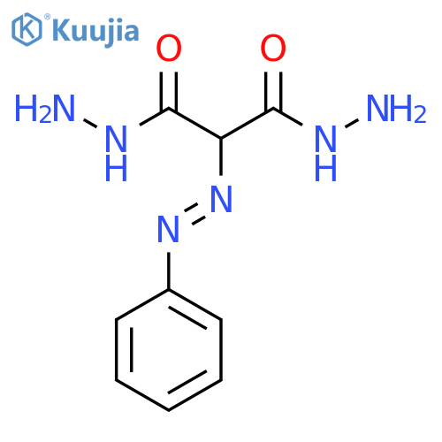 Propanedioic acid,2-(2-phenyldiazenyl)-, 1,3-dihydrazide structure