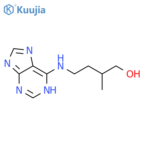 1-Butanol, 2-methyl-4-(1H-purin-6-ylamino)-, (R)- structure
