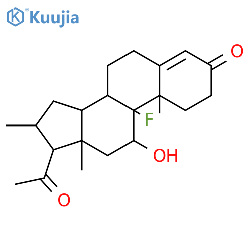 (11beta,16alpha)-9-fluoro-11-hydroxy-16-methylpregn-4-ene-3,20-dione structure