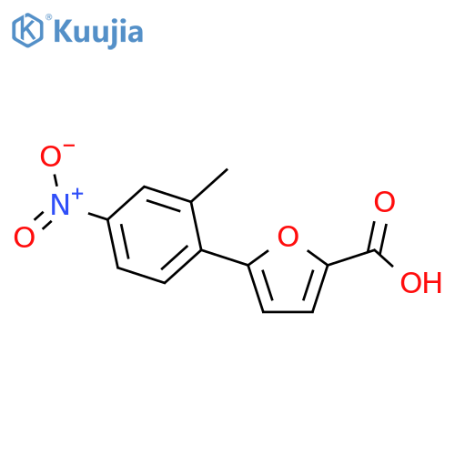 5-(2-Methyl-4-nitro-phenyl)-furan-2-carboxylic acid structure