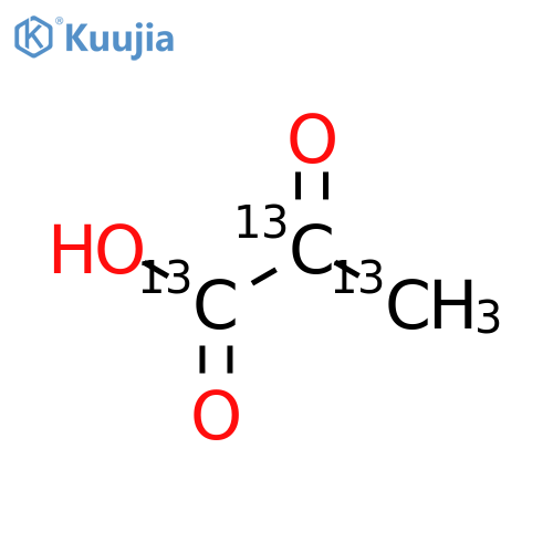Pyruvic acid-13C3 structure