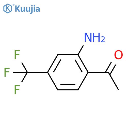 1-[2-amino-4-(trifluoromethyl)phenyl]ethan-1-one structure