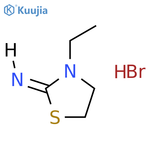2-Thiazolidinimine,3-ethyl-, hydrobromide (1:1) structure