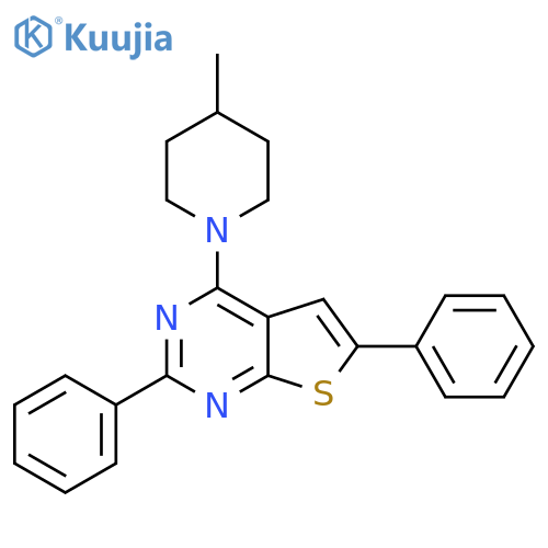 1-{2,6-diphenylthieno2,3-dpyrimidin-4-yl}-4-methylpiperidine structure