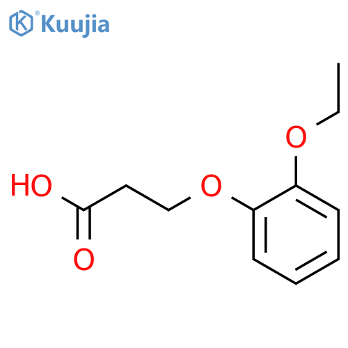3-(2-ethoxyphenoxy)propanoic Acid structure