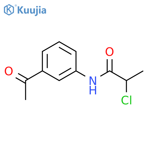 N-(3-acetylphenyl)-2-chloropropanamide structure