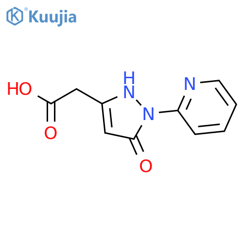 (5-Oxo-1-pyridin-2-yl-2,5-dihydro-1H-pyrazol-3-yl)acetic Acid structure