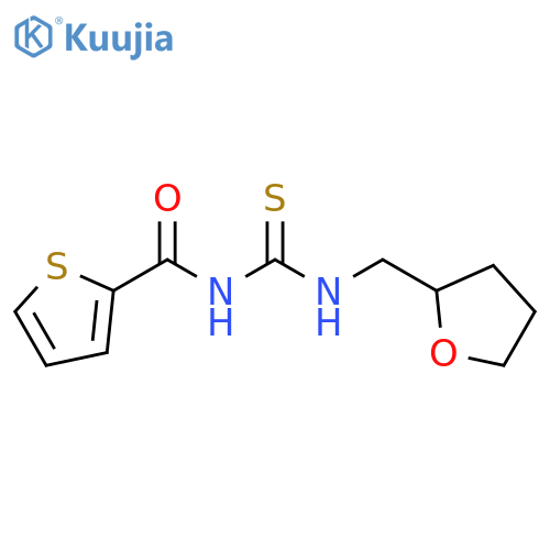 1-(oxolan-2-yl)methyl-3-(thiophene-2-carbonyl)thiourea structure
