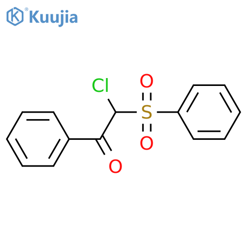 2-(Benzenesulfonyl)-2-chloro-1-phenylethan-1-one structure